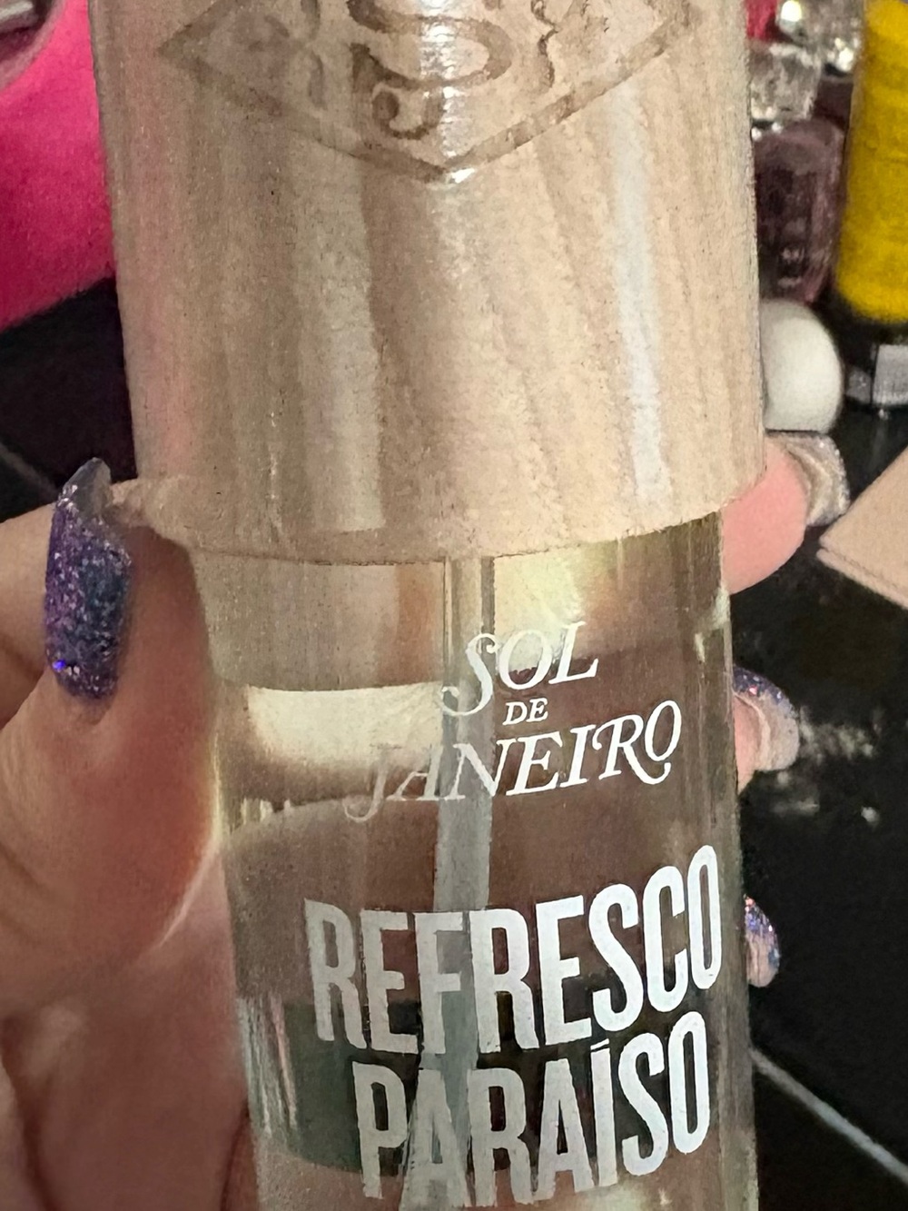 Sol de Janeiro Refresco Paraíso Body Mist — Clear with Wood-Tone Cap